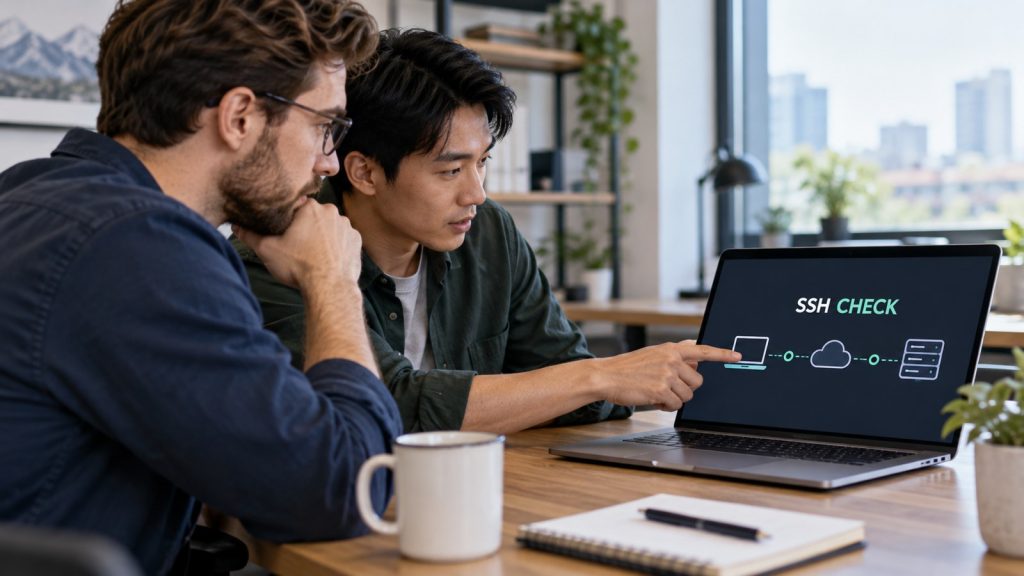 Conceptual hosting workspace for SSH Not Working? Fix Timeout, Connection Refused and Permission Denied